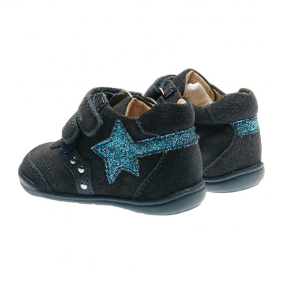 Δερμάτινα παπούτσια για κοριτσάκι με τρουκς και αστερίσκο Chicco 39972 2