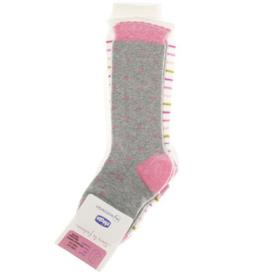 Κάλτσες μήκους 3/4 για ένα κορίτσι - 3 κομμάτια Chicco 40280 