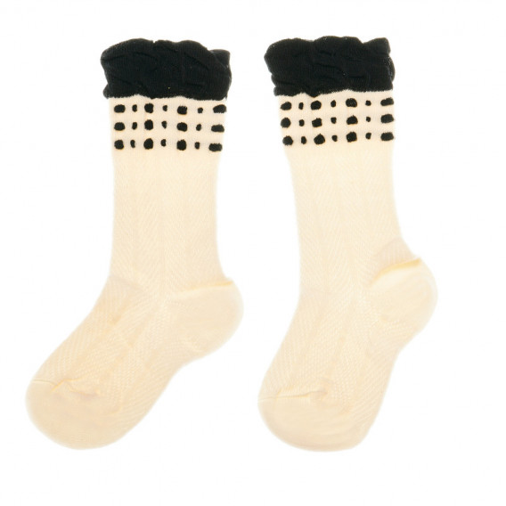 Κάλτσες με δαντέλα για ένα κορίτσι, μπεζ Chicco 40326 2