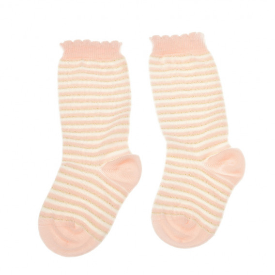 2 κομμάτια 3/4 ανοιχτό ροζ κάλτσες για ένα κορίτσι Chicco 40351 3