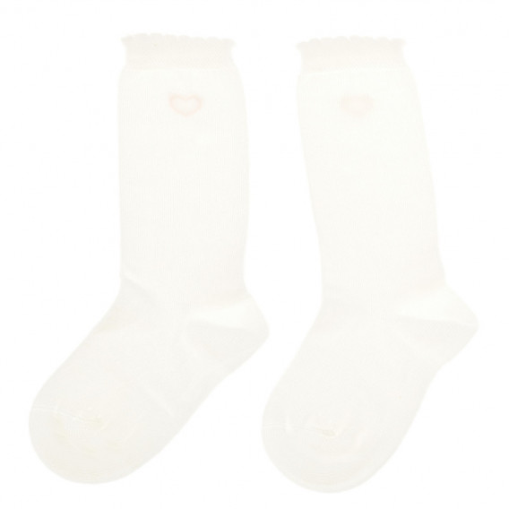 2 κομμάτια 3/4 λευκές κάλτσες για κορίτσι Chicco 40357 3
