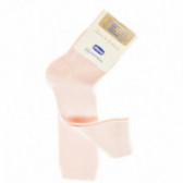 2 κομμάτια μονόχρωμες ροζ 3/4 κάλτσες για ένα κορίτσι Chicco 40364 