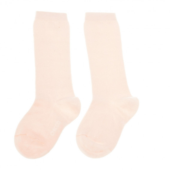 2 κομμάτια μονόχρωμες ροζ 3/4 κάλτσες για ένα κορίτσι Chicco 40365 2