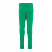 Πράσινο παντελόνι για κορίτσια με κάθετη λωρίδα στο πλάι Name it 4099 2