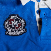 Μακρυμάνικη μπλούζα για αγόρι, με ραμμένο έμβλημα, σε μπλε χρώμα Marine Corps 4138 3