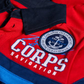 Μακρυμάνικο πουκάμισο για αγόρια με κόκκινο χρώμα Marine Corps 4173 2