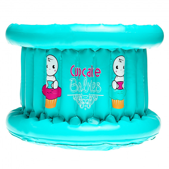 Φουσκωτή μπανιέρα Cupcake, σε γαλάζιο χρώμα Cupcake babies 42184 4