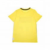 Κοντομάνικο Μπλουζάκι με οργανικό βαμβακερό τύπωμα για αγόρι, κίτρινο Name it 42417 2