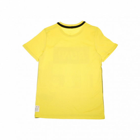 Κοντομάνικο Μπλουζάκι με οργανικό βαμβακερό τύπωμα για αγόρι, κίτρινο Name it 42417 2