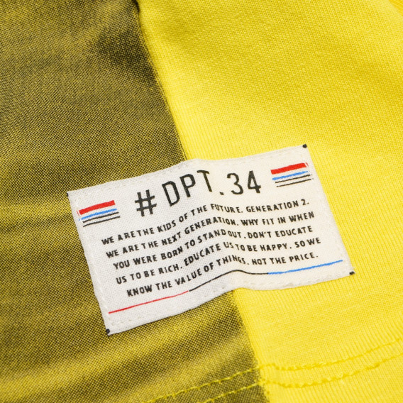 Κοντομάνικο Μπλουζάκι με οργανικό βαμβακερό τύπωμα για αγόρι, κίτρινο Name it 42419 4