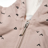 Βαμβακερό πουλόβερ με σχέδια τριγώνων σε μωβ χρώμα - unisex Pinokio 42493 4