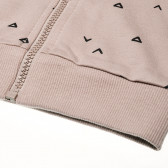 Βαμβακερό πουλόβερ με σχέδια τριγώνων σε μωβ χρώμα - unisex Pinokio 42494 5