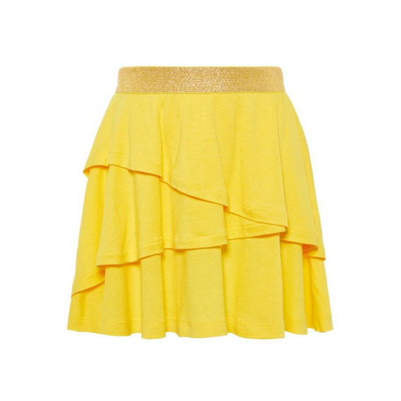 Κίτρινο πτυχωτη φούστα με ελαστική μέση Name it 42840 