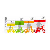 Ποδήλατο ισορροπίας 12 " κόκκινου χρώματος Dino Bikes 42907 2