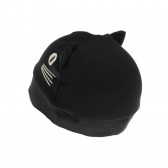 Kαπέλο γατάκι με αυτιά από βαμβάκι - unisex, μαύρο Pinokio 43089 4