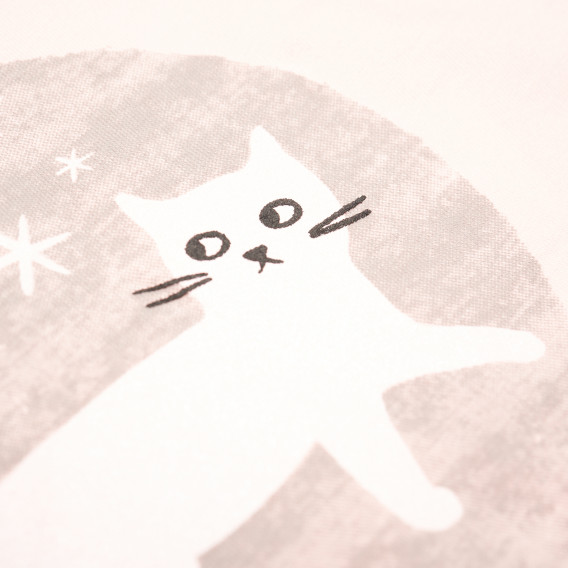 Μακρυμάνικη βαμβακερή μπλούζα με γατάκι απλικέ για κοριτσάκι Pinokio 43187 6