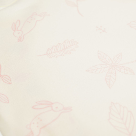 Βαμβακερό, μακρυμάνικο φορμάκι με ροζ τυπωμένα σχέδια, για κορίτσι Pinokio 43292 4