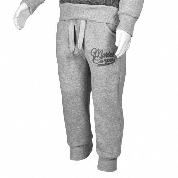 Αθλητικά ρούχα για αγόρια με μακριά μανίκια, σκούρο γκρι Marine Corps 4334 4