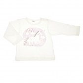 Βαμβακερή μπλούζα με μονόκερο και απλικέ για μωράκι Pinokio 44167 2