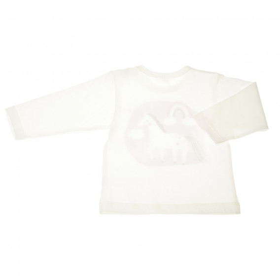 Βαμβακερή μπλούζα με μονόκερο και απλικέ για μωράκι Pinokio 44168 3