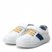 Πάνινα παπούτσια με χρωματιστές λωρίδες για αγόρια, λευκό XTI 44668 
