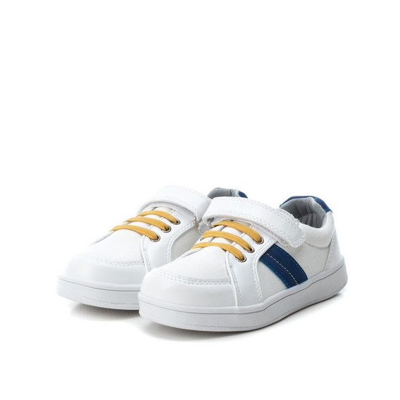 Πάνινα παπούτσια με χρωματιστές λωρίδες για αγόρια, λευκό XTI 44668 