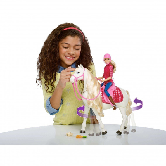 Κούκλα - διαδραστικό άλογο με κινήσεις και ήχους Barbie 44915 8