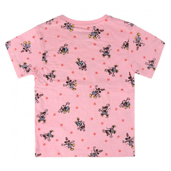 Κοντομάνικο μπλουζάκι σε ροζ χρώμα με τύπωμα Minnie Mouse για κορίτσι Minnie Mouse 45078 2