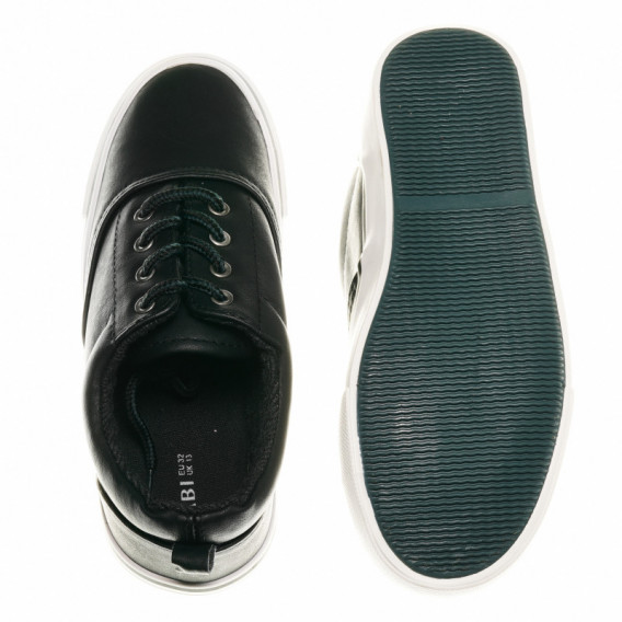 Πάνινα παπούτσια για αγόρι, με τακουνάκι στη φτέρνα, μαύρο KIABI 45223 3