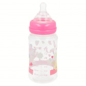 Μπουκάλι τροφοδοσίας πολυπροπυλενίου Minnie Mouse, με πιπίλα 2 σταγόνες, 0+ μήνες, 240 ml, χρώμα: ροζ Minnie Mouse 45617 3