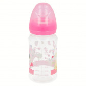 Μπουκάλι τροφοδοσίας πολυπροπυλενίου Minnie Mouse, με πιπίλα 2 σταγόνες, 0+ μήνες, 240 ml, χρώμα: ροζ Minnie Mouse 45619 5