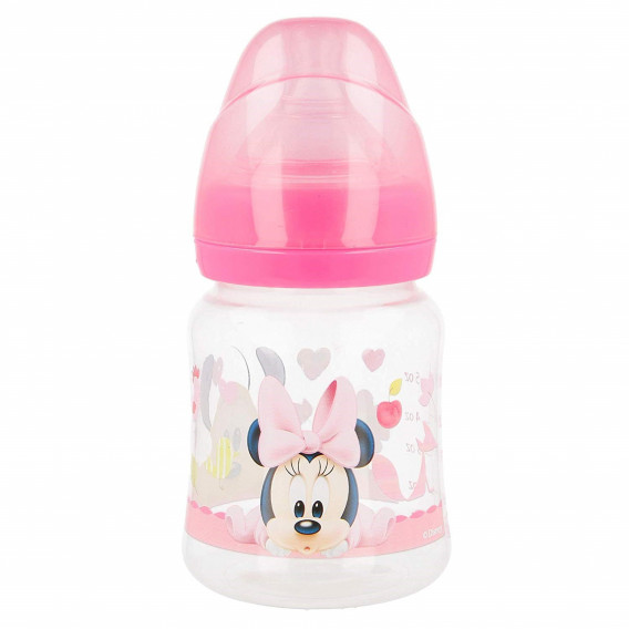 Μπουκάλι τροφοδοσίας πολυπροπυλενίου Minnie Mouse, με πιπίλα 2 σταγόνες, 0+ μήνες, 150 ml, χρώμα: ροζ Minnie Mouse 45845 3