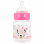 Μπουκάλι τροφοδοσίας πολυπροπυλενίου Minnie Mouse, με πιπίλα 2 σταγόνες, 0+ μήνες, 150 ml, χρώμα: ροζ Minnie Mouse 45847 5