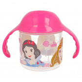 Κύπελλο με ροζ λαβές και λευκό στόμιο με εικόνα πριγκίπισσες Stor 45858 4