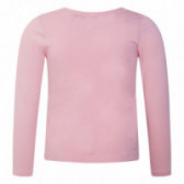 Μακρυμάνικη ροζ βαμβακερή μπλούζα για κορίτσι Canada House Canada House 46050 2