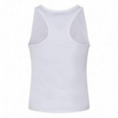 Λευκή βαμβακερή αθλητική μπλούζα με σχέδιο Surf Legend για κορίτσι Canada House 46219 2