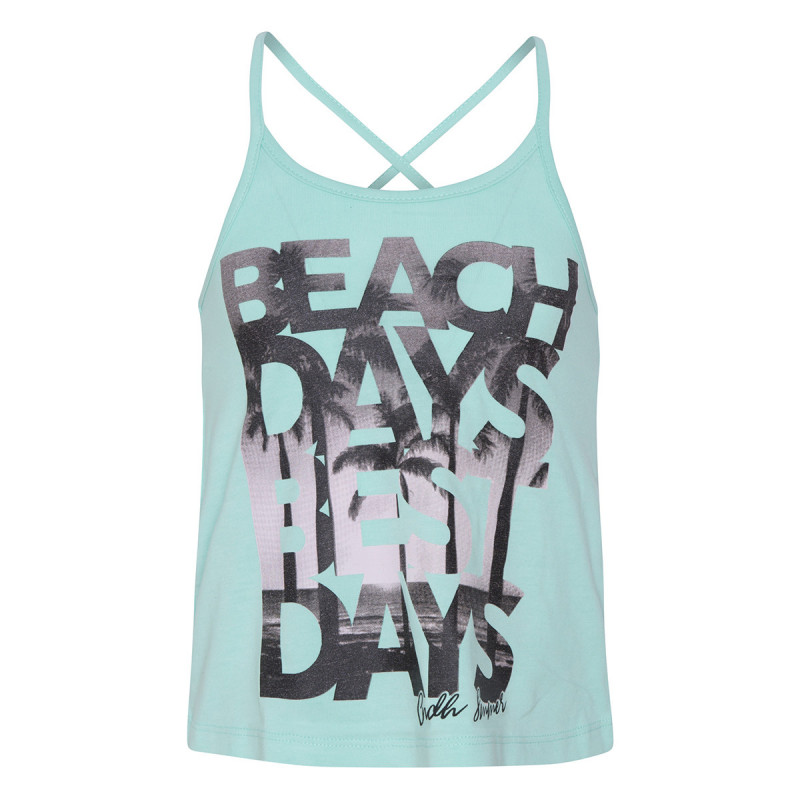 Καλοκαιρινή βαμβακερή μπλούζα με Beach Days για κορίτσι  46236