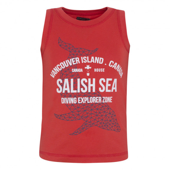 Βαμβακερή μπλούζα Canada house με επιγραφή salish sea για αγόρι Canada House 46314 