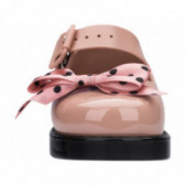 Παπούτσια για κορίτσι με κομψή κορδέλα με μαύρες κουκκίδες MINI MELISSA 46748 4