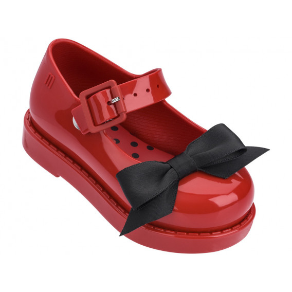 Παπούτσια για κορίτσι με μαύρη κορδέλα MINI MELISSA 46750 