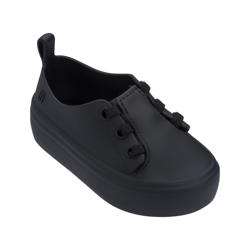 Πάνινα παπούτσια με κρυμμένα ελαστικά κορδόνια unisex, μαύρο  46823