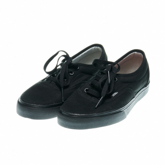 Μαύρα αθλητικά παπούτσια Unisex με κορδόνια Vans 49214 
