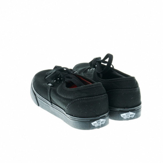 Μαύρα αθλητικά παπούτσια Unisex με κορδόνια Vans 49215 2