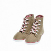 Πάνινα παπούτσια Unisex με πολύχρωμα κορδόνια, καφέ Country 49310 
