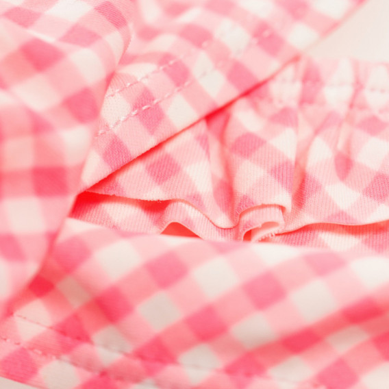 Μπικίνι για κορίτσι σε λευκό και ροζ καρό Tape a l'oeil 49745 3