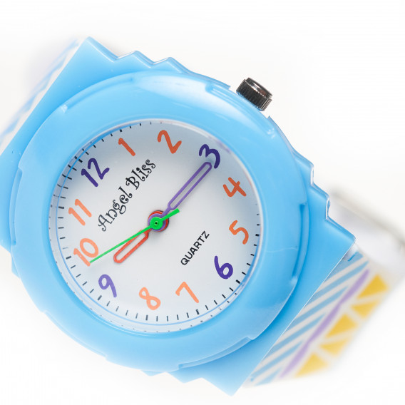 Σπορ ρολόι για κορίτσι, σε γαλάζιο χρώμα ANGEL BLISS 50454 4