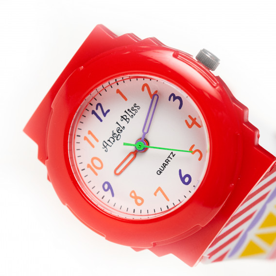 Σπορ ρολόι για κορίτσι, σε κόκκινο χρώμα ANGEL BLISS 50464 4