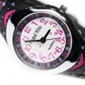 Μαύρο ρολόι με χρωματιστό λουράκι για ένα κορίτσι ANGEL BLISS 50525 5