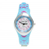 Υπέροχο ρολόι για κορίτσι, σε μπλε χρώμα ANGEL BLISS 50526 