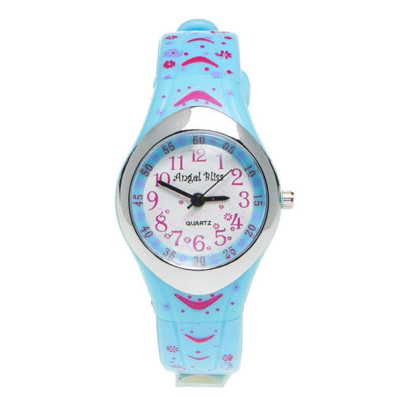Υπέροχο ρολόι για κορίτσι, σε μπλε χρώμα  50526